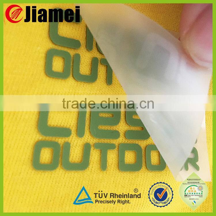 OEM custom silk screen removable t-shirt heat transfer sticker