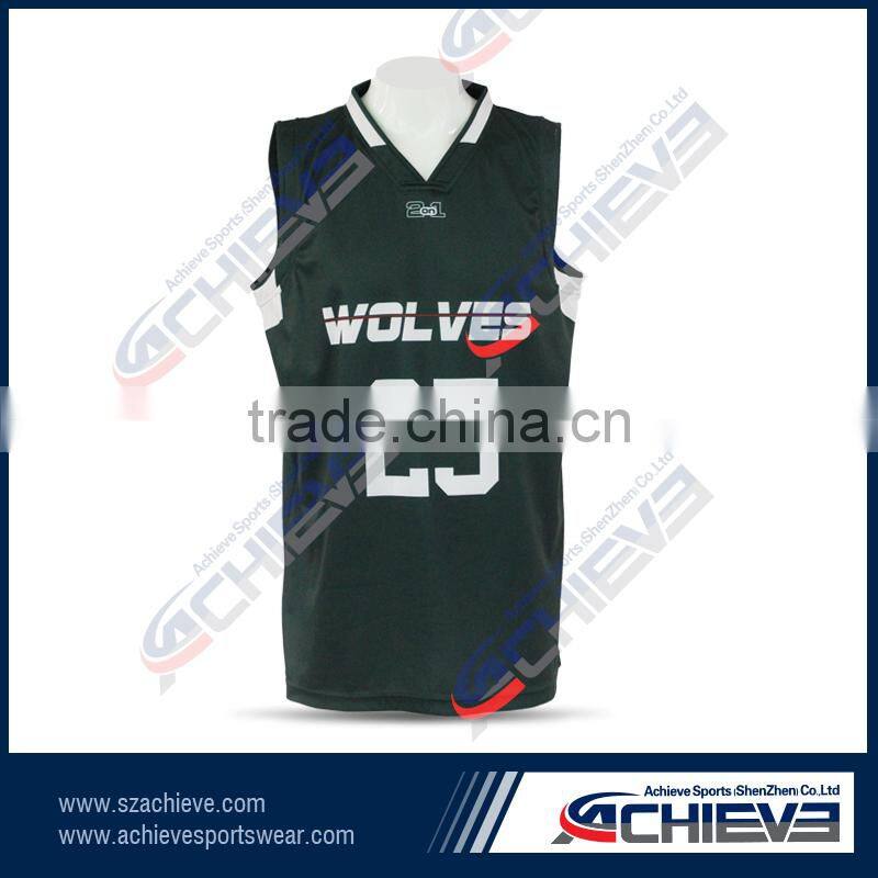 best female basketball uniform fabrics design color black