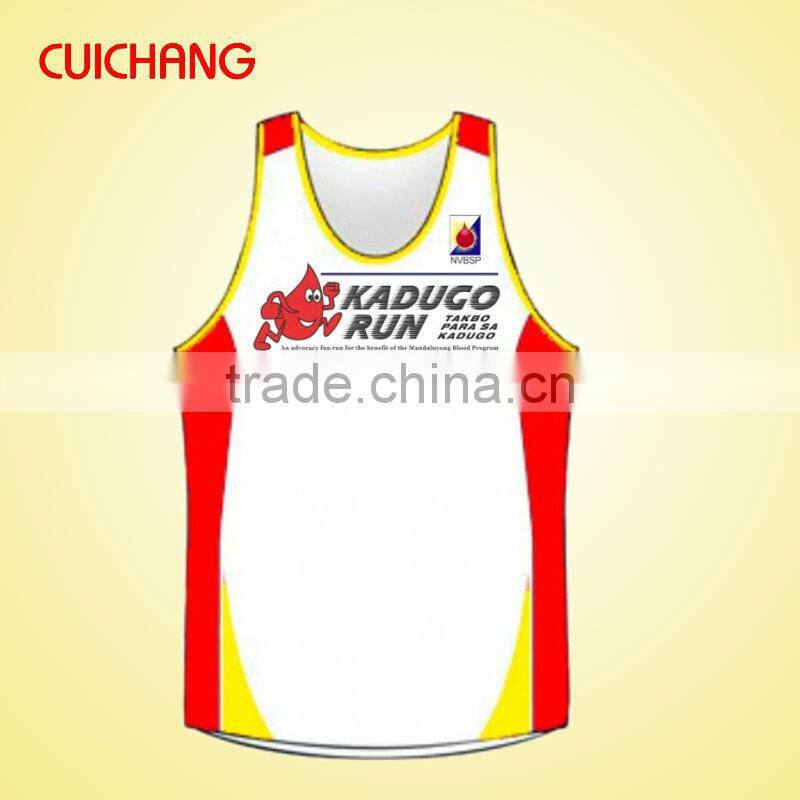 customize design running singlet