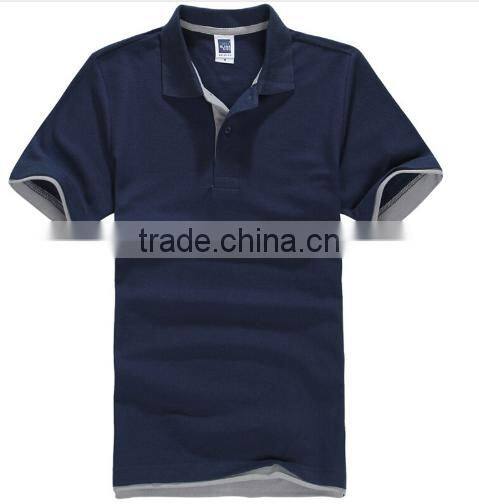 New 2016 Men Cotton Short Sleeve Sports Jerseys Polo Shirt