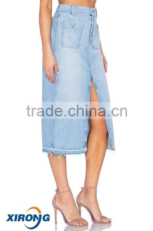 2016 Summer Jeans Skirt/Falda de Lona/Jeans Skirt for Women