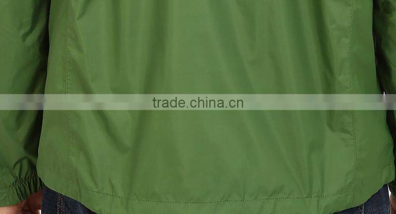 Men's rain protection outdoor jacket with hood