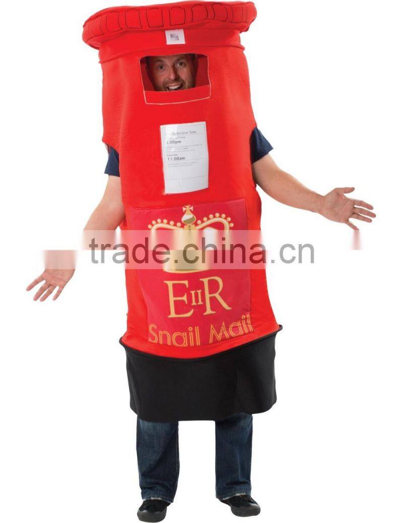 Adult Postbox Fancy Dress Costume