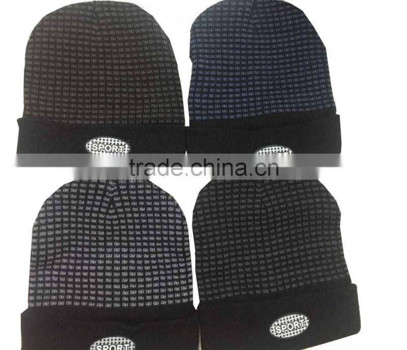 knitted high quality sports beanie hat polar fleece cheap beanie hats