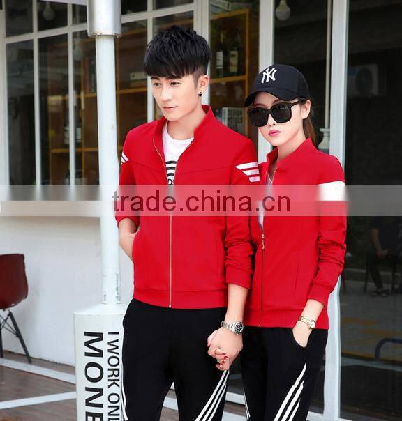 Hot Wholesale Gym Custom Fitted couple tracksuit Latest Design Tracksuit