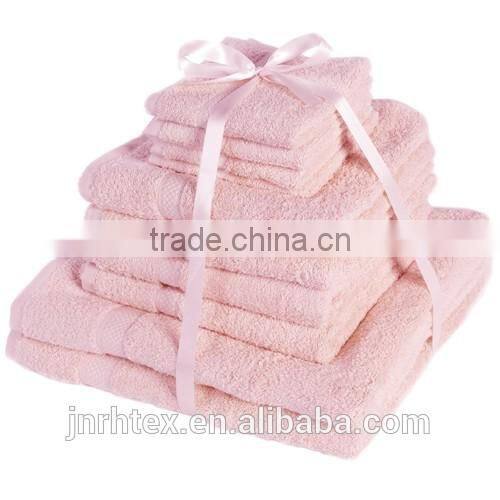 100% cotton terry hotel towel set
