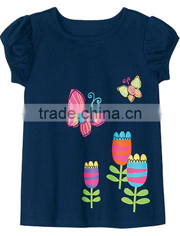 CUTE KIDS GIRLS MULTI COLOUR PRINTED T SHIRT