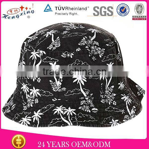 Blank navy blue custom jean bucket hat
