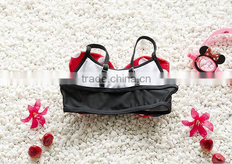 Popup Lovely Dot Children's Split Kids Swimwear For Girls