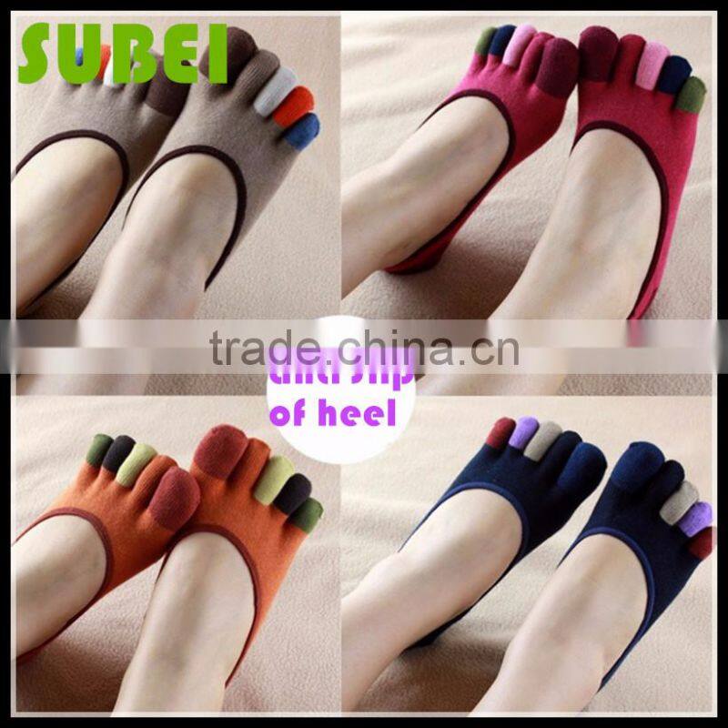 The new women summer pure cotton low cut boat toe socks,new toe socks with sweat-absorbent and odor-resistant