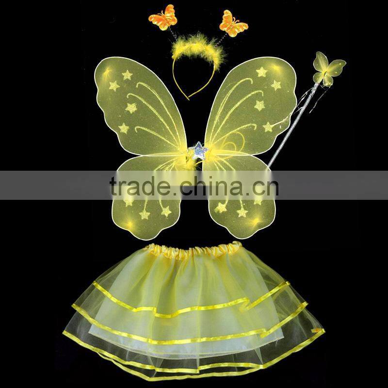 factory sale red color costume butterfly wings