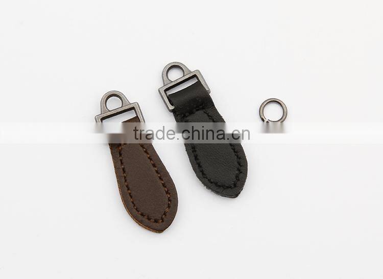 2015 New Mold Leather Zipper Pullers For Garments