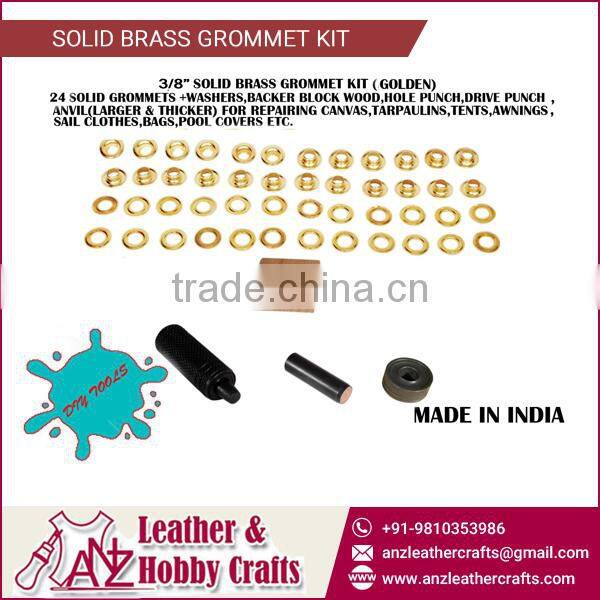 24 Solid Brass Grommets with Washer,Backer Wood Hole Punch etc