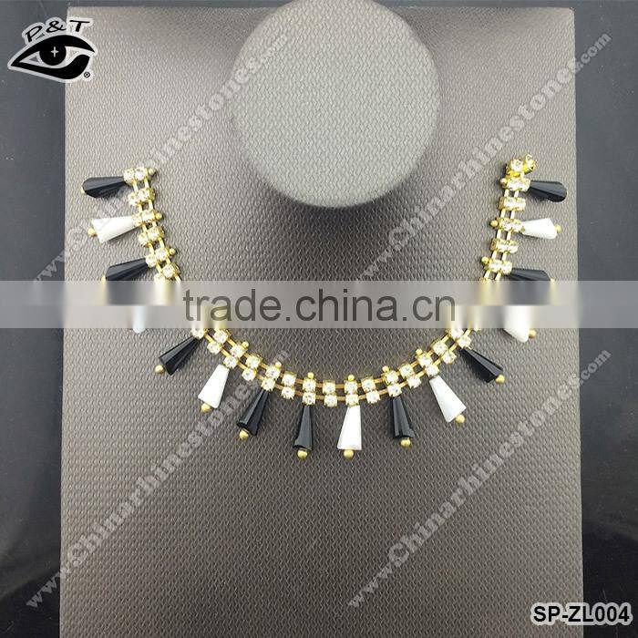 New design A grade glass rhinestone cup chain for decorations