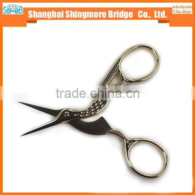 2017 alibaba china supplier hot sales good quality overgild crane scissors with cheap price