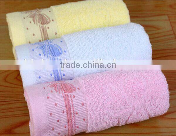 Hot sale China cotton100% jacquard face towel