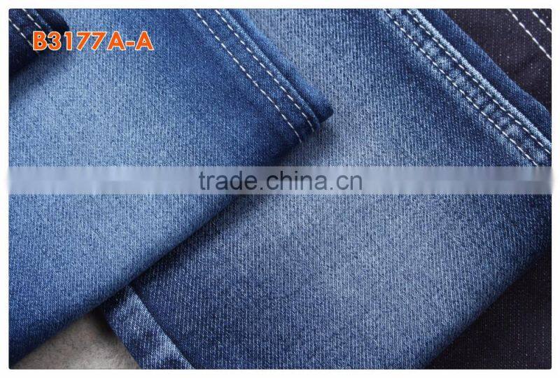 B3177A-A fake knitted denim stretch jeans fabric for brand apparels