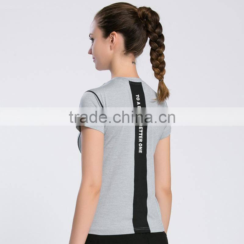 Gym Fitness Short Sleeve Women Shirt Tops