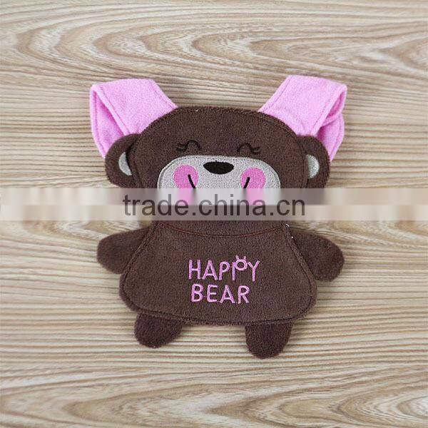 Happy Pink Cat Baby Cotton Bandana Bibs