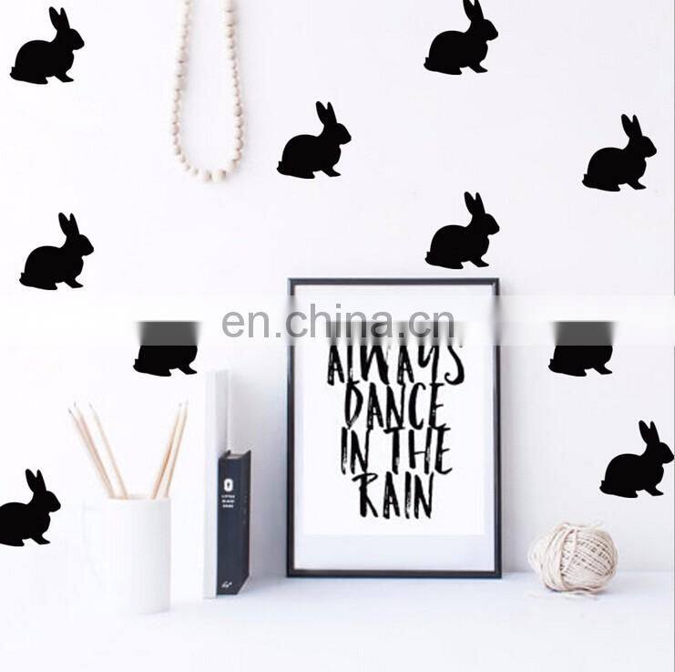 Cute Rabbit Ins Style Vinyl Wall Sticker Children Room Home Decoration Mural Roon Decal