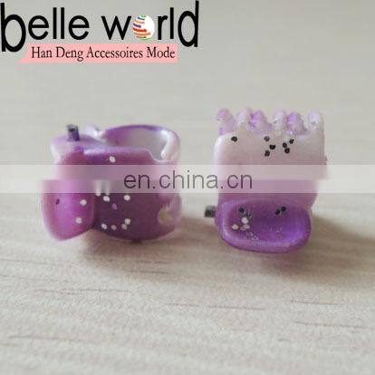 Flower Colors Small Mini Plastic shining powdeHair Claw Clips For Girls Big Brand shining powd er Cellulose Clamp Jewelry