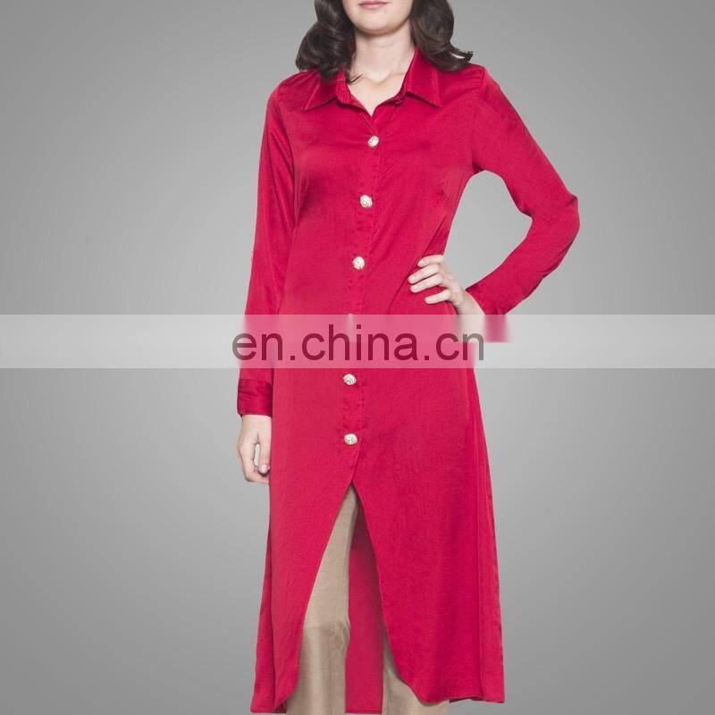 Newest muslim girl cardigan fashion women casual long coat 2017