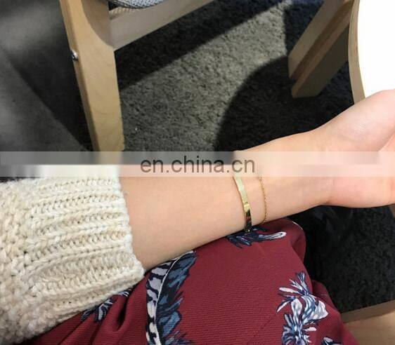 Retro Natural Stone Bracelet Double Layers Geometric Bracelet