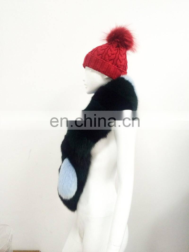Real Natural Top Quality Women Winter Cheap Ladies Fox Fur Girl Scarf