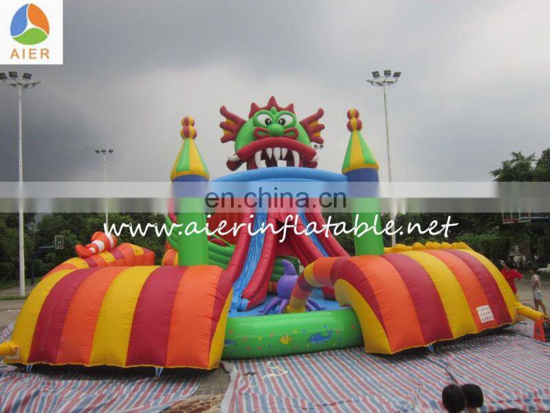 On land Giant Inflatable Water Park