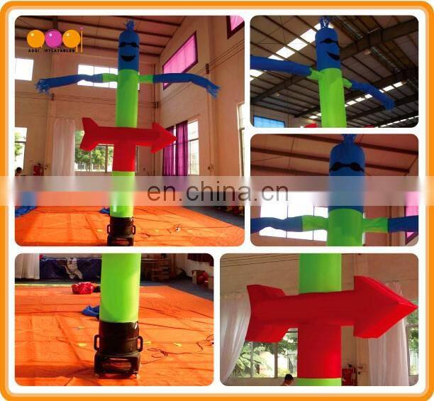 Outdoor 4 meters high clown inflatable indicator arrow inflatable air dancer man