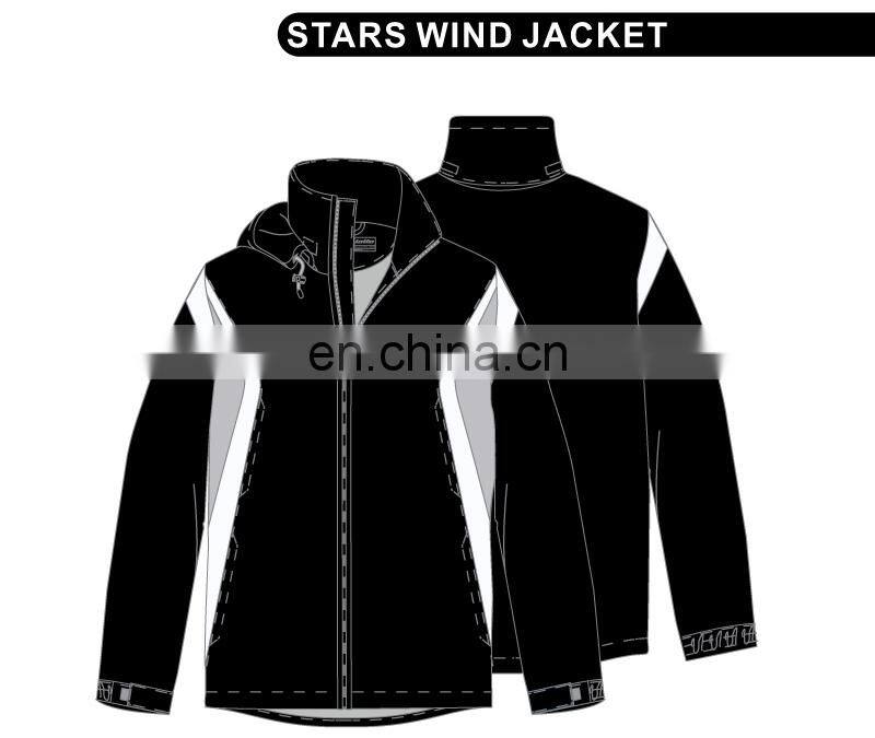 Men's light wind jacket for soccer match or training