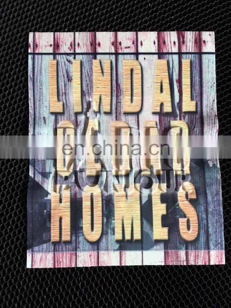 Print Fabric Applique patch with tassel