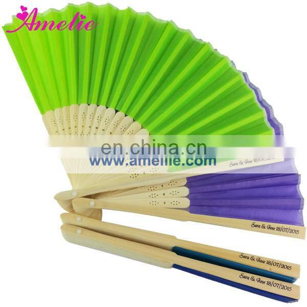 Amelie Customized Silk Hand Fan Wedding