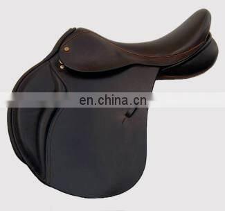 New Genuine Leather Adjustable Jumping Horse Saddle