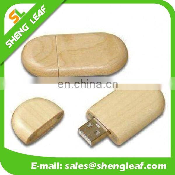 Promotional cheap wooden USB flash drive stick