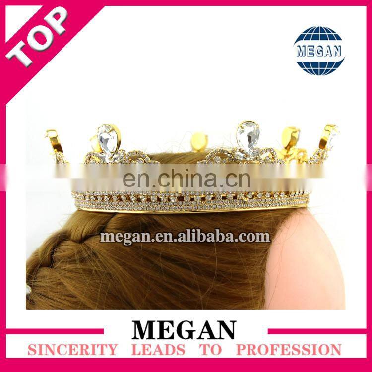 Princess rhinestone tiara beauty pageant crowns bride jewelry hair accessories tiara