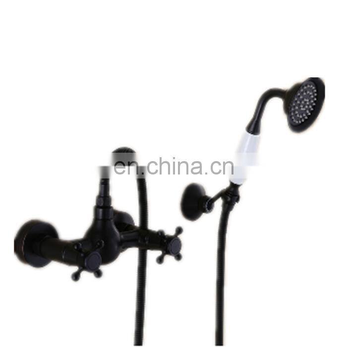 Black Telephone handheld rainfall mixer shower set