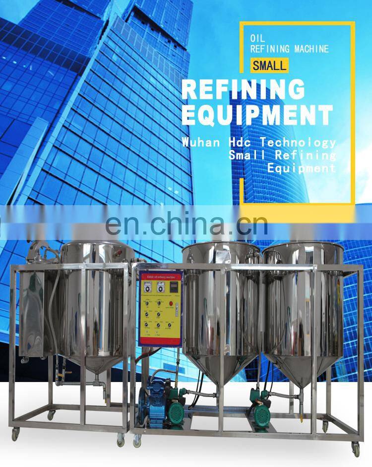 500-2500Kg Per Day Kenya Degummed Soybean Sunflower Edible Vegetable Oil Refine Processing Machine