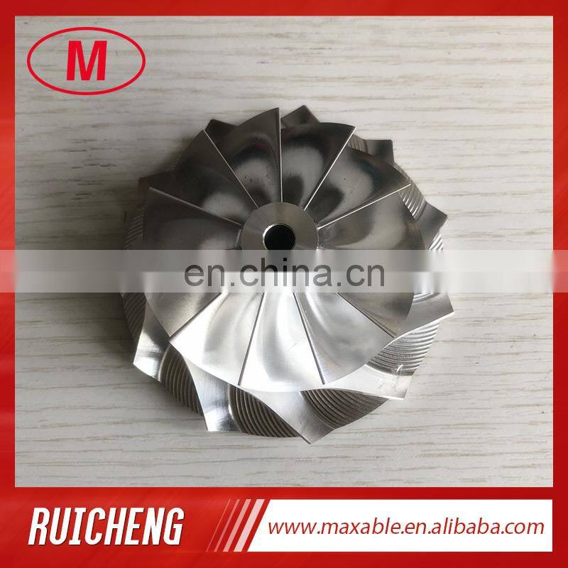 GT3582 451644-0005 61.33/82.00mm 11+0 blades cutback:0.0 Turbo Billet/aluminum 2618/milling compressor wheel for racing