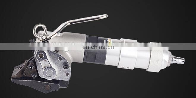 Automatic tensioning of portable iron belt strapping