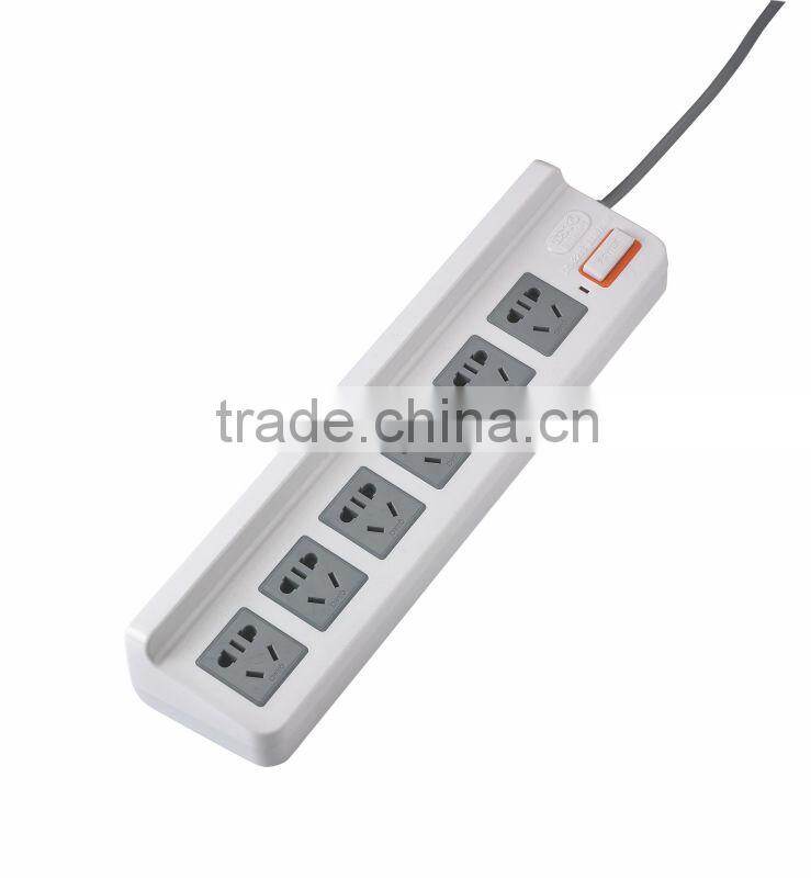 Safety extension cord with a baffle with fashion design