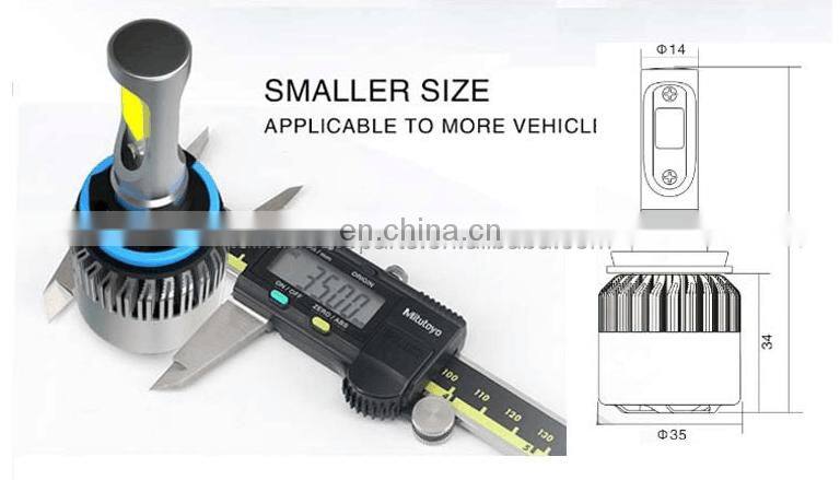 High quality car h4 led headlight bulbs 36W 8000LM