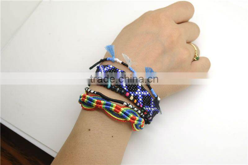 Trendy Handmade Mini Beaded Tassels Bohemian Bracelet