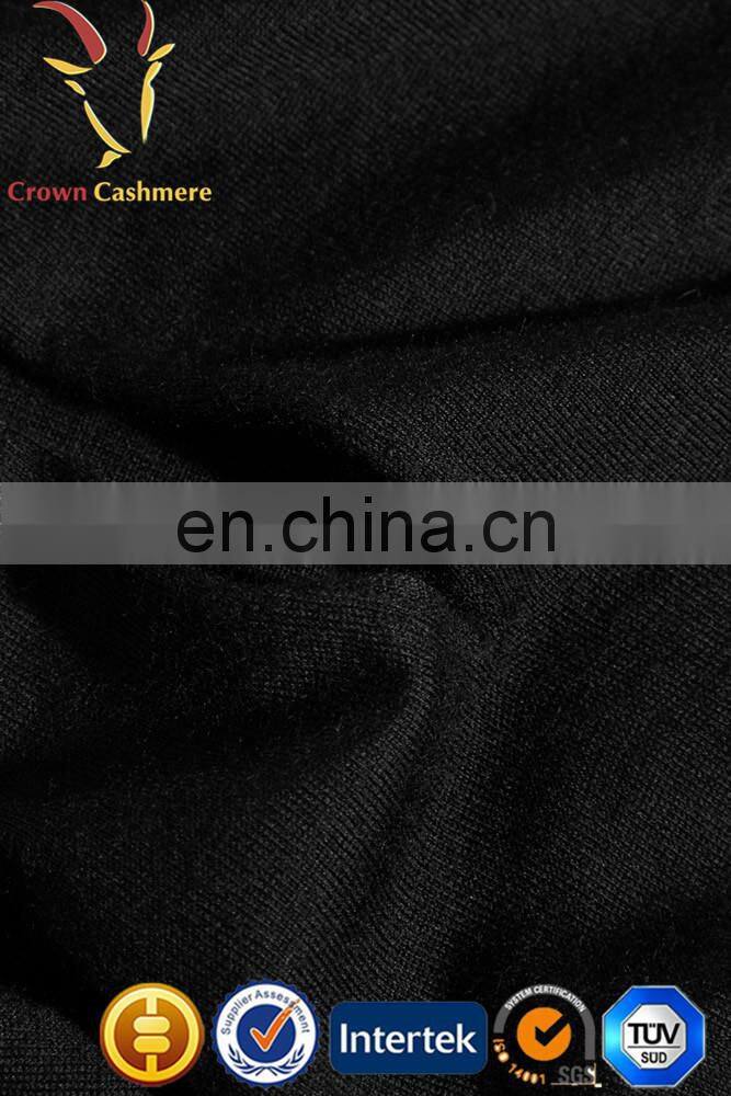 Women Fashionable Black Turtle Neck Cashmere Pullover Sweater