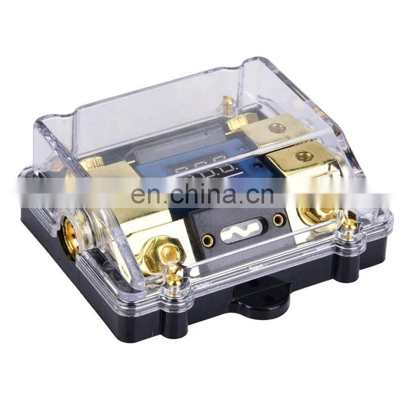 LED Car Audio Distribution Fuse Block Stereo Power Fuse Holder Box With 100A Fuse