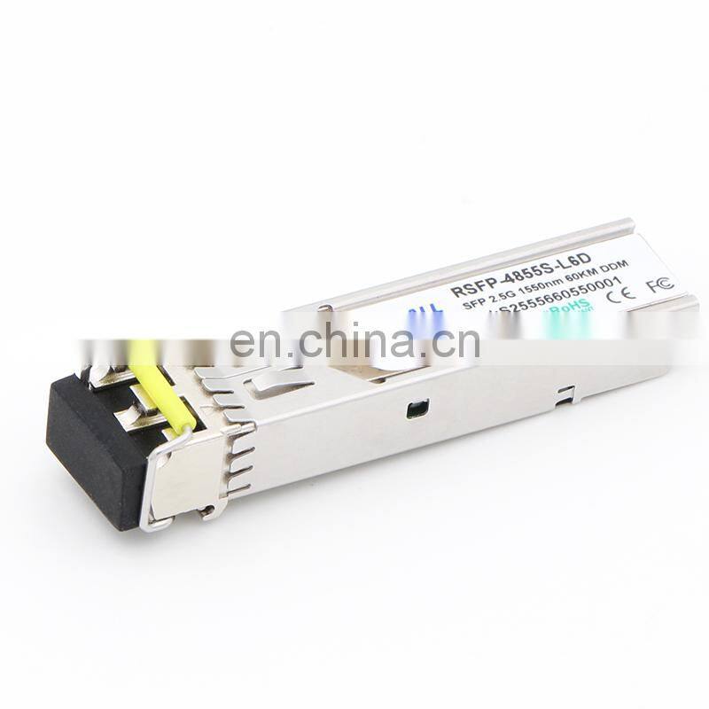 High speed 2.5G 60km 1550nm single mode fiber SFP optical transceiver