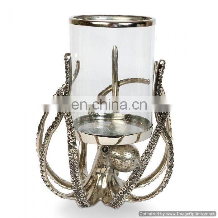 nickle hurricane candle holder