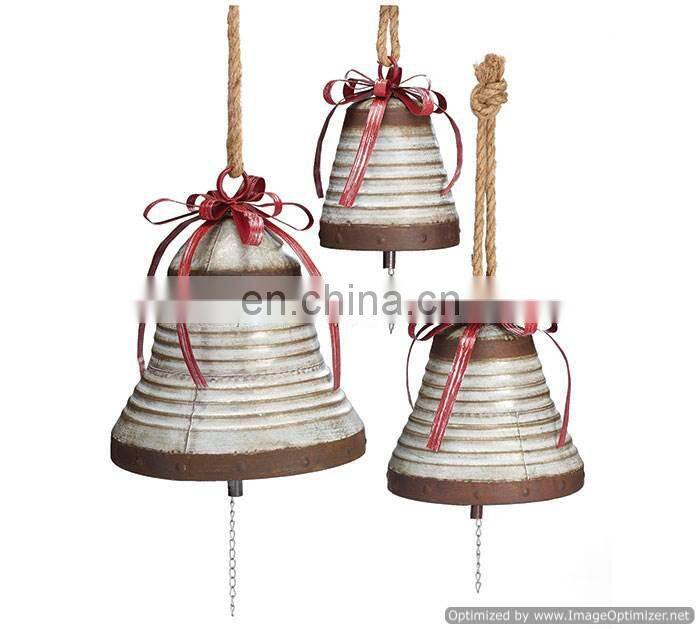 metal white christmas bell