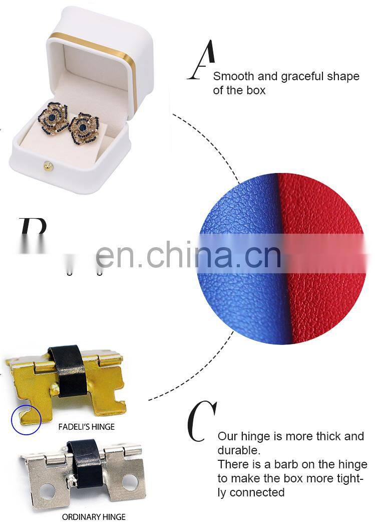 Fadeli factory wholesale custom logo jewelry necklace bracelet bangle pendant earring ring packaging box