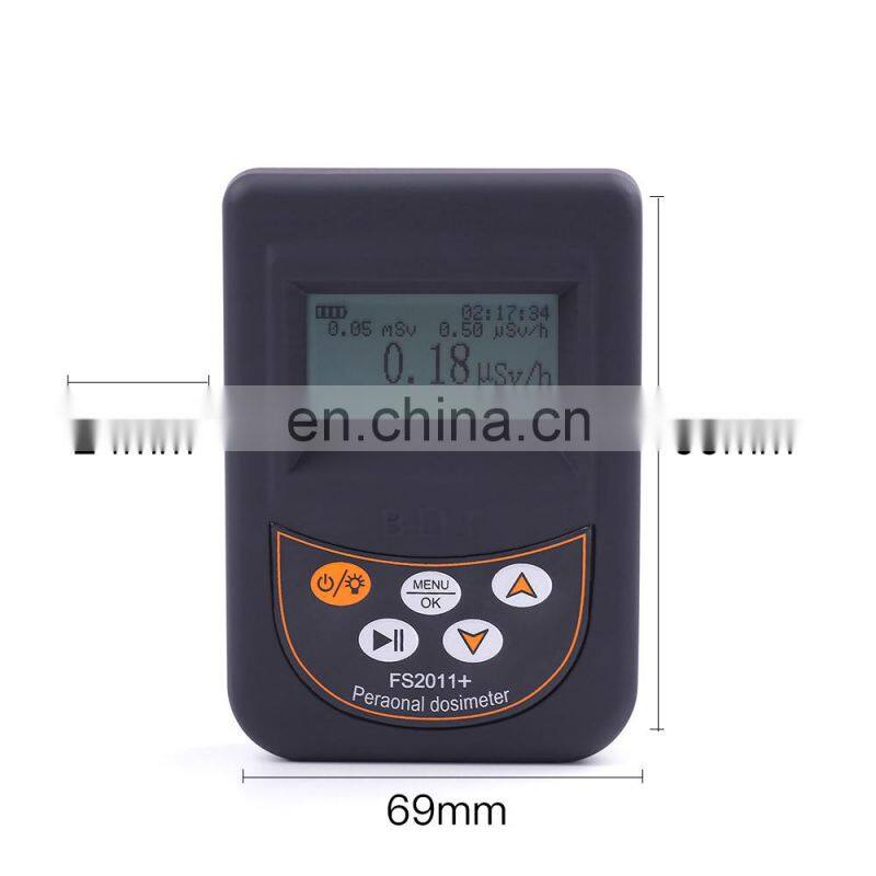 Chinese English Menu FS9000 Battery Type Nuclear Radiation Detector Radiation Dosimeter Detector